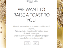 Tablet Screenshot of henkell-gruppe.com
